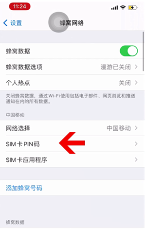 廊坊苹果14维修网分享如何给iPhone14的SIM卡设置密码 