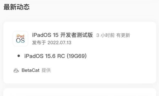 廊坊苹果手机维修分享苹果iOS 15.6 RC版更新建议 