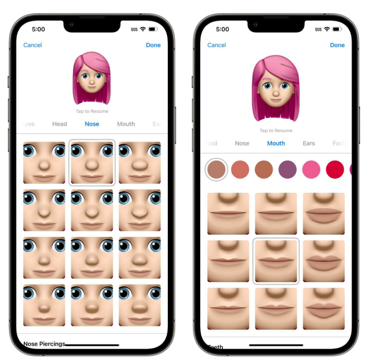 廊坊苹果手机维修分享​iOS 16中的拟我表情有了哪些变化和升级 