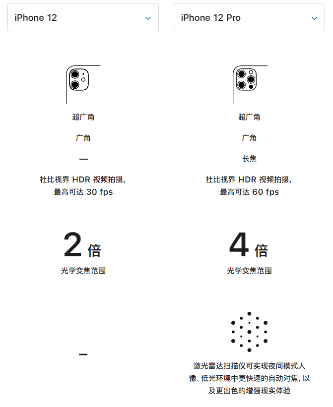 廊坊苹果手机维修分享苹果 iPhone 12 与 iPhone 12 Pro 选哪款 
